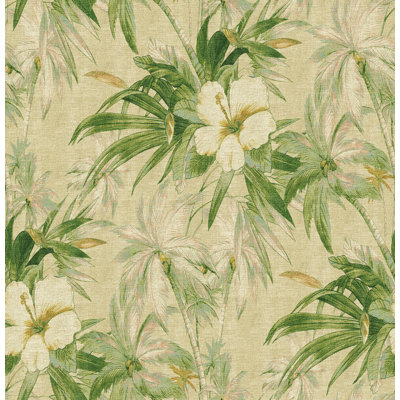 Rouleau de papier peint adhésif pelez et collez Coastal Garden l 20,5 po x L 18 pi