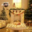 Guirlande de lumières sphériques connectables 43FT 100LED | Guirlande de lumières 8 lumières blanc chaud 8 modes à brancher avec télécommande | Décoration de sapin de Noël suspendu pour la fête à l'intérieur ou à l'extérieur