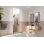 Porte de douche à charnière en verre sans cadre 33,75 po x 78 po Halo