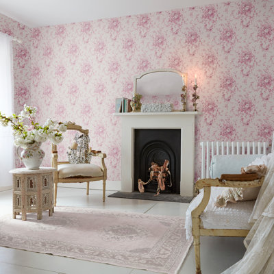 by Rachel Ashwell Garden Floral 10m x 52cm Wallpaper Roll