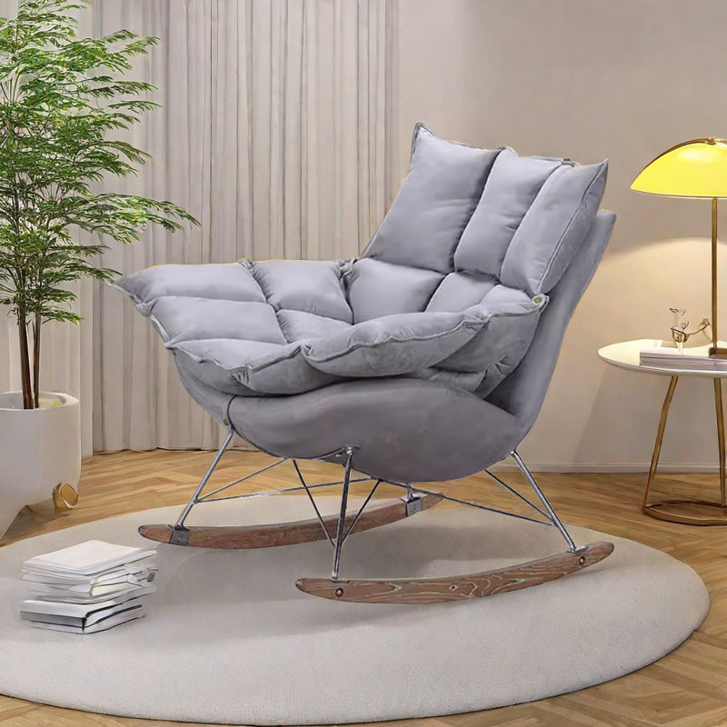 Chaise berçante Nordic Creative Leisure, Gris