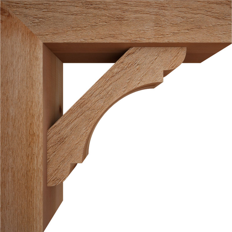 Olympic Block Offset Brace Bracket, 22 x 22, 6"W Western Red Cedar (Rough Sawn)