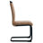 4 Modern Dining Chairs In Brown, High Back Upholstered Chair With Foam Filling And Stable Metal Legs For Different Settings Brown (4 ): With Technology Cloth, Tube Legs, Slip Footpad Diverse Spaces --1059864055