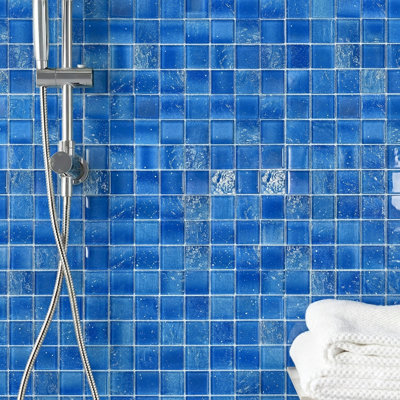 Carrelage mosaïque en verre 12 po x 12 po Starlight