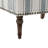 Iliana Upholstered Blue Stripe Cotton Blend Armchair with Solid Wood Legs and Nailhead Trim-2050938333