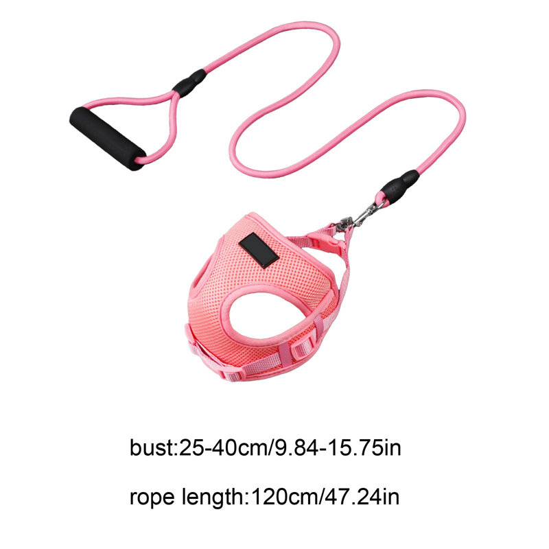 Harnais pour chien Pet Leash, Pink