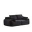 2 places, noir, mousse à mémoire de forme, velours côtelé, pour animaux de compagnie, haut, sans assemblage, mousse pour velours côtelé pour animal de compagnie Sunroom, très profond, personnalisable, assemblage pour saunas, noir-61520607