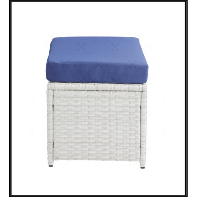 Charming Wicker And Fabric Bistro Set For Relaxed Outdoor Dining