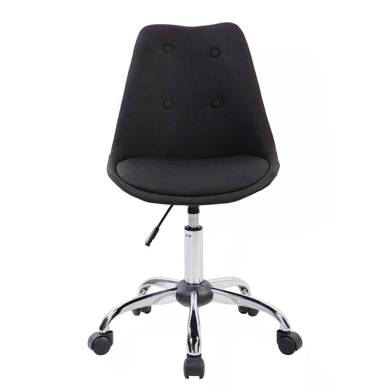 Chaise de travail sans accoudoirs avec boutons