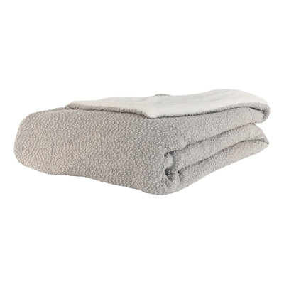 Chunky Textured Boucle Throw Blanket