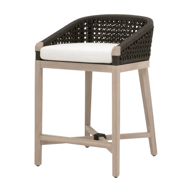 Tabouret de comptoir d'extérieur Montecito, Gris