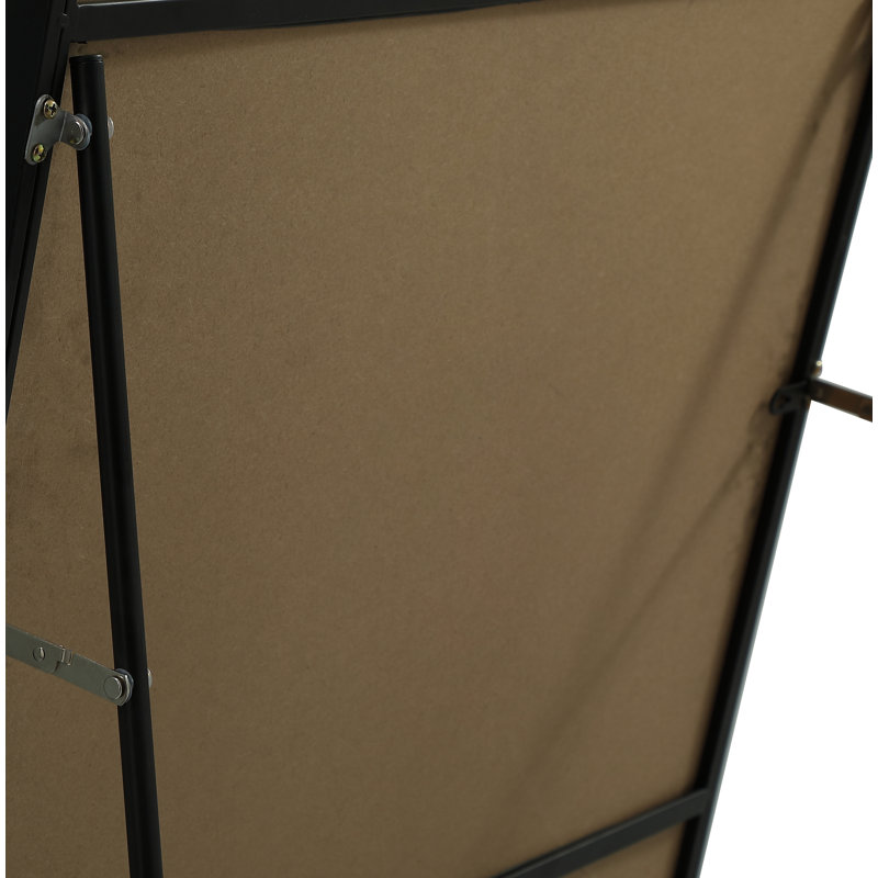 Sabine Metal Rectangle Floor Mirror, 72" x 36", Black