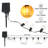 33ft Solar String Lights Outdoor Waterproof, 14 Soft Warm Bulbs, Auto On/Off