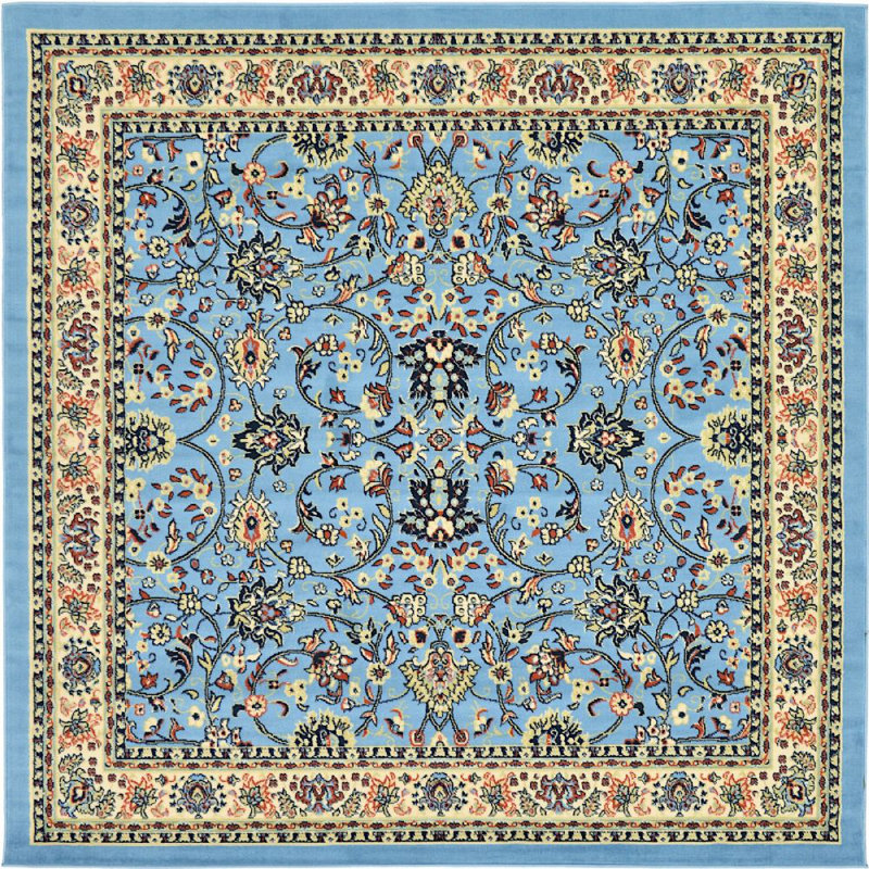 Tapis bleu area Zayandeh, Carré 8 pi
