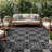 Andelija Geometric Black/Gray Indoor & Outdoor Area Rug-820069139