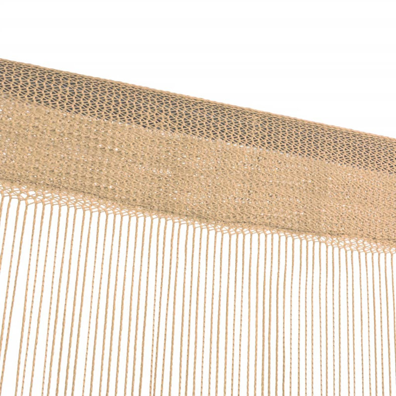 Back Bay Sheer Curtain Pair, 140cm Width x 250cm Drop, Beige