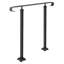 Rampe d'escalier extérieure pour marches en béton, balustrade en fer forgé avec réglage de la hauteur flexible pour 3 à 5 marches