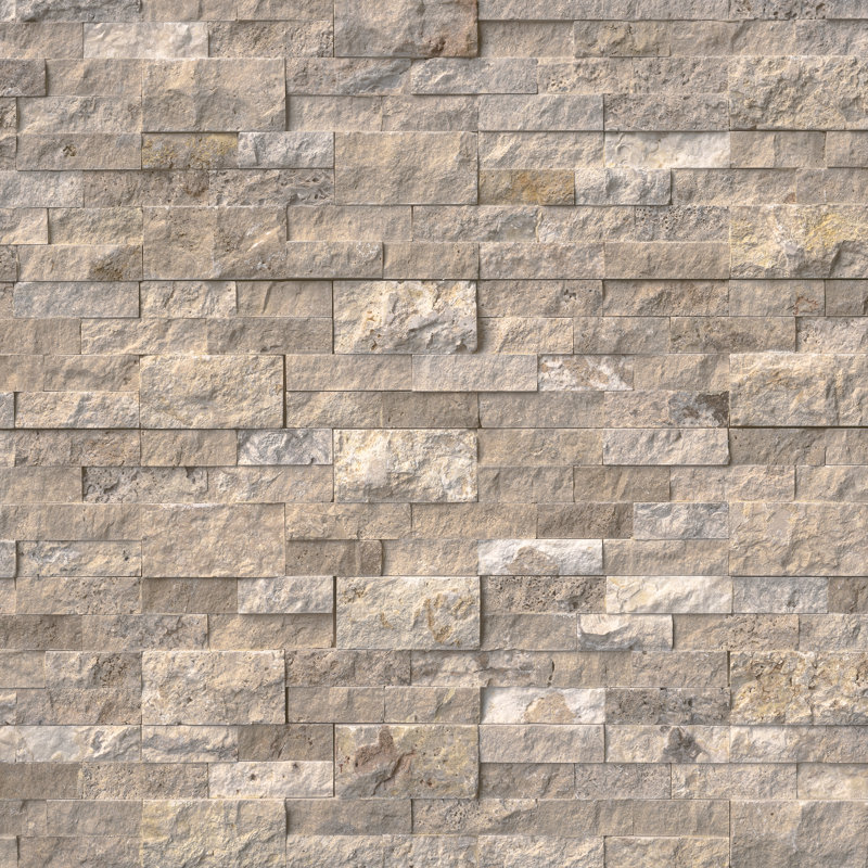 Stonecrest 6 in. x 24 in. Split Face Natural Stone Ledger Panel Wall Tile, Branford