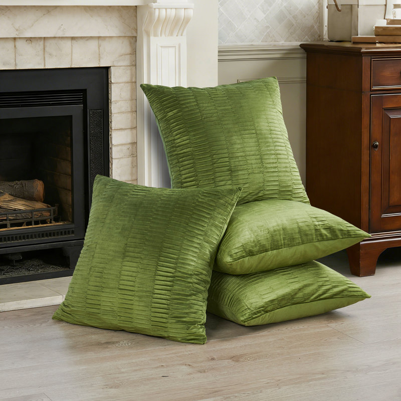 Housse de coussin en velours plissé, Avocat