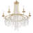 Mardis 6 - Light Candle Style Wagon Wheel Chandelier with Crystal Accents-63475546