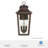 Hunter Spring Cove Outdoor 3 Light Large 17 Inch Wall Light-118363168