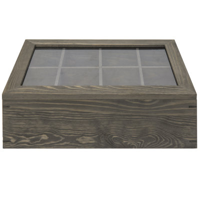 Wood And Plastic Tea Box