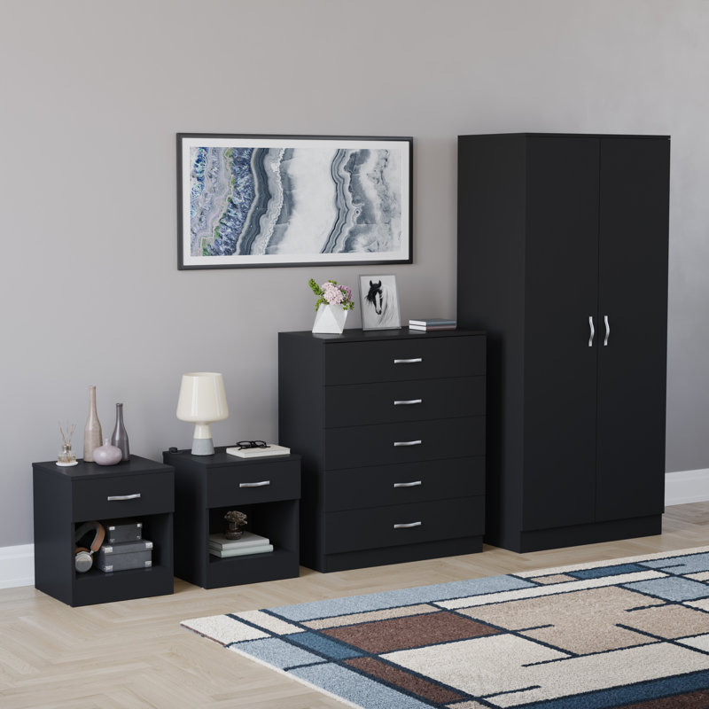 Maybery Piece Bedroom Set, Black