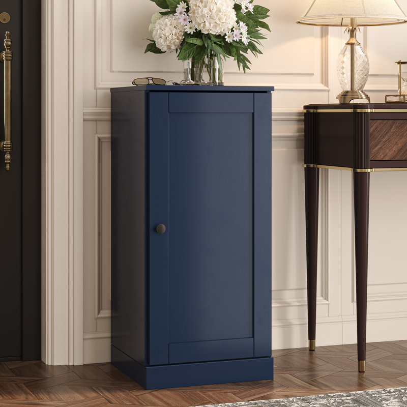Armoire de rangement étroite à chaussures 100% en bois massif avec porte Shaker, tablettes réglables, rangement empilable peu encombrant, l 16,5 po x H 35,75 po