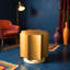 Table d'appoint Osam doré et beige