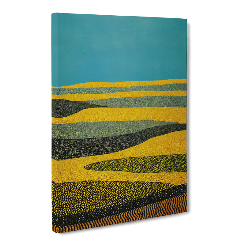 CAN-V0523-2854X Wheat Field Abstract Vol.2 1 Piece Wrapped Canvas Wall Art, 50cm H x 35cm W