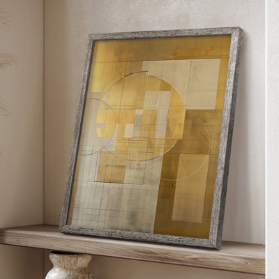 ABSTRACT Series C III, reproduction encadrée - bois massif