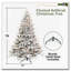 Arbre de Noël artificiel enneigé 6 pi-1026836981