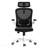 White & Black Ergonomic Office Chair, Home Office Desk Chair, With Headrest, High Back Computer Chair, Armrests And Adjustable Lumbar Support For Home Office Study Room-396486439-396486441