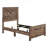 Rustic Contemporary Twin Size Panel Bed