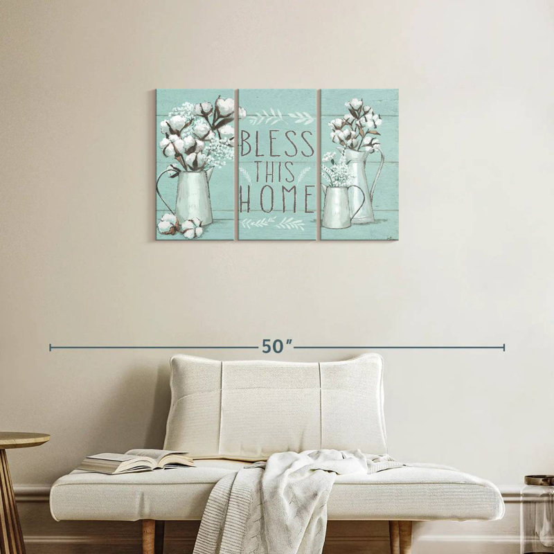 Blessed Mint Wall Sign, 20" H x 33" W