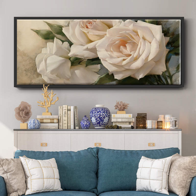 La Roseraie II- Framed Canvas