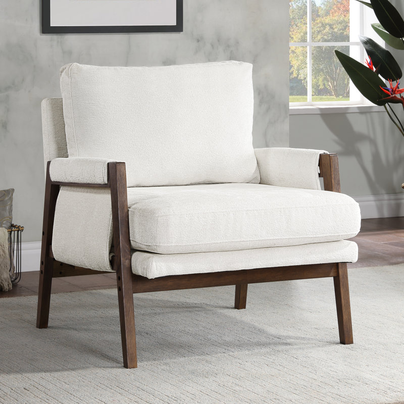 Fauteuil Brayven, Chenille blanche
