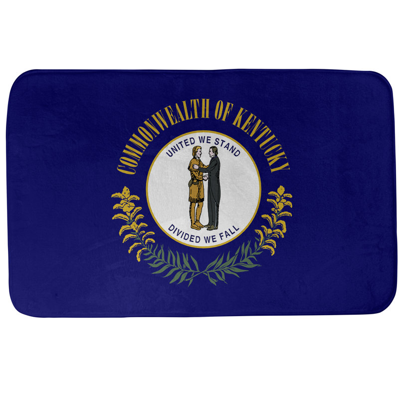 Tapis pour salle de bain kentucky flag Fawcett, l 17 po x L 24 po