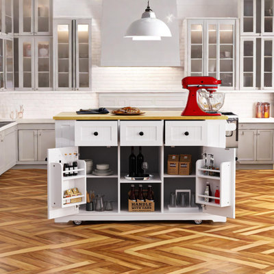 Braidon Wood Kitchen Cart