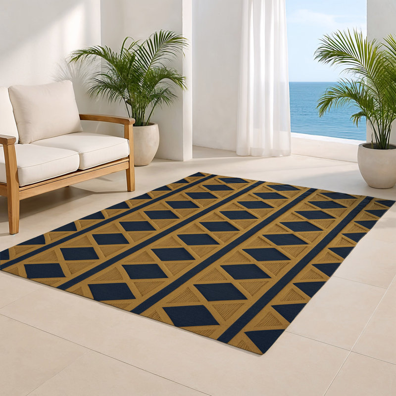 Tapis gris intérieur et extérieur Trellis, Rectangulaire 8 pi x 10 pi