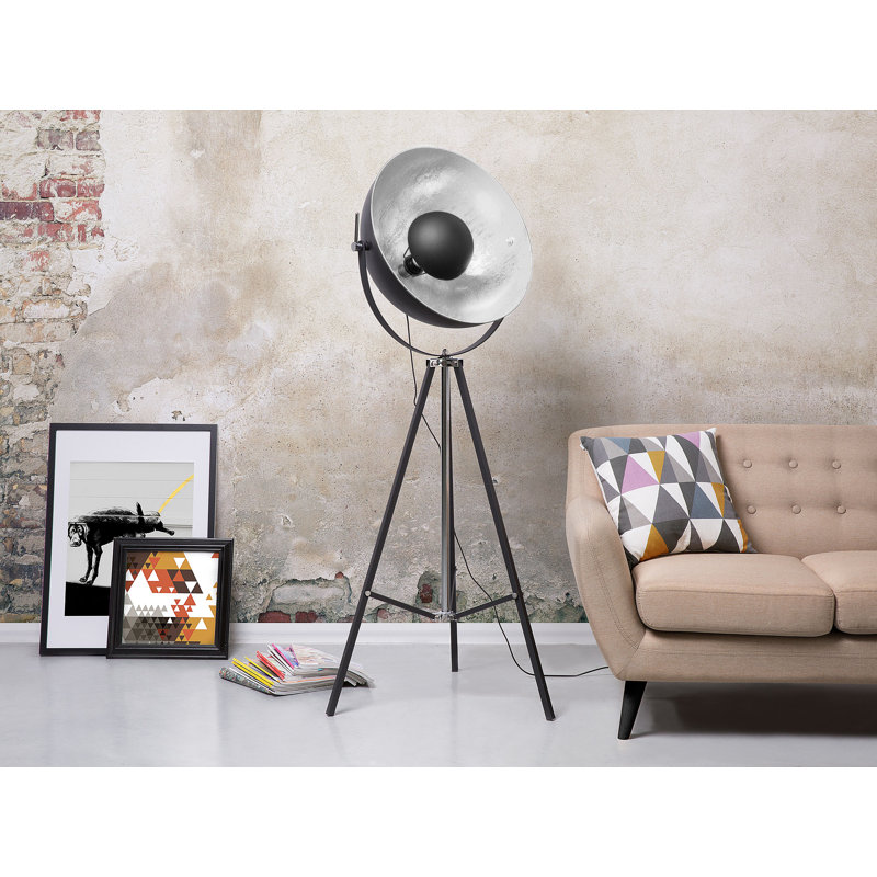 Abbas 165cm Tripod Floor Lamp, Black