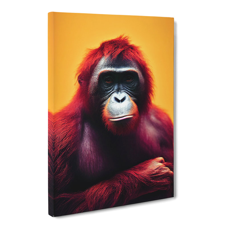 Orangutan Portrait Vol.1 - Wrapped Canvas, 60cm H x 40cm W x 3cm D