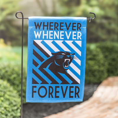 Drapeau de jardin en polyester 18 po x 12,5 po Carolina Panthers