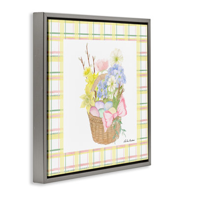 Panier de printemps sur cadre flottant écossais, design par Lee Ann Sanders