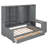 Wooden Daybed with 3 Storage Compartments, Desk, Side Cabinet and Shelves-39487390-39487391