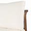 Chaise de salle à manger d'extérieur en bois d'acacia (ensemble de 2) avec coussins