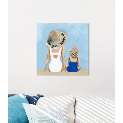 " Fashion And Glam Love You More Round Swimsuit " Painting Print