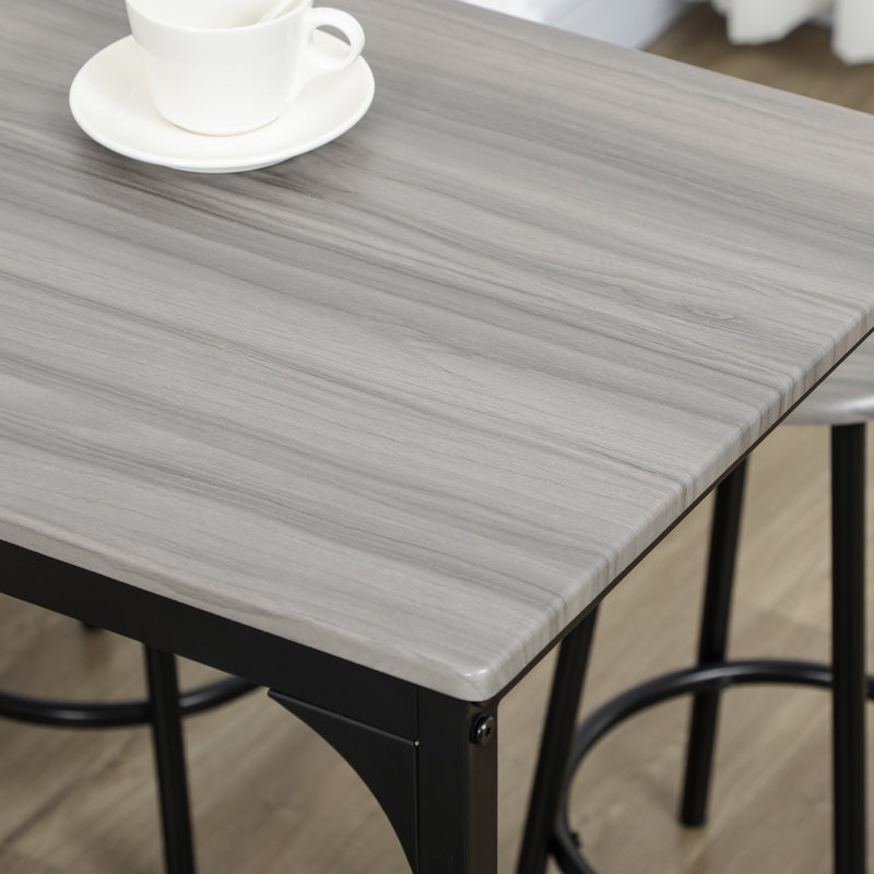 4 - Person Dining Set, Grey/Black