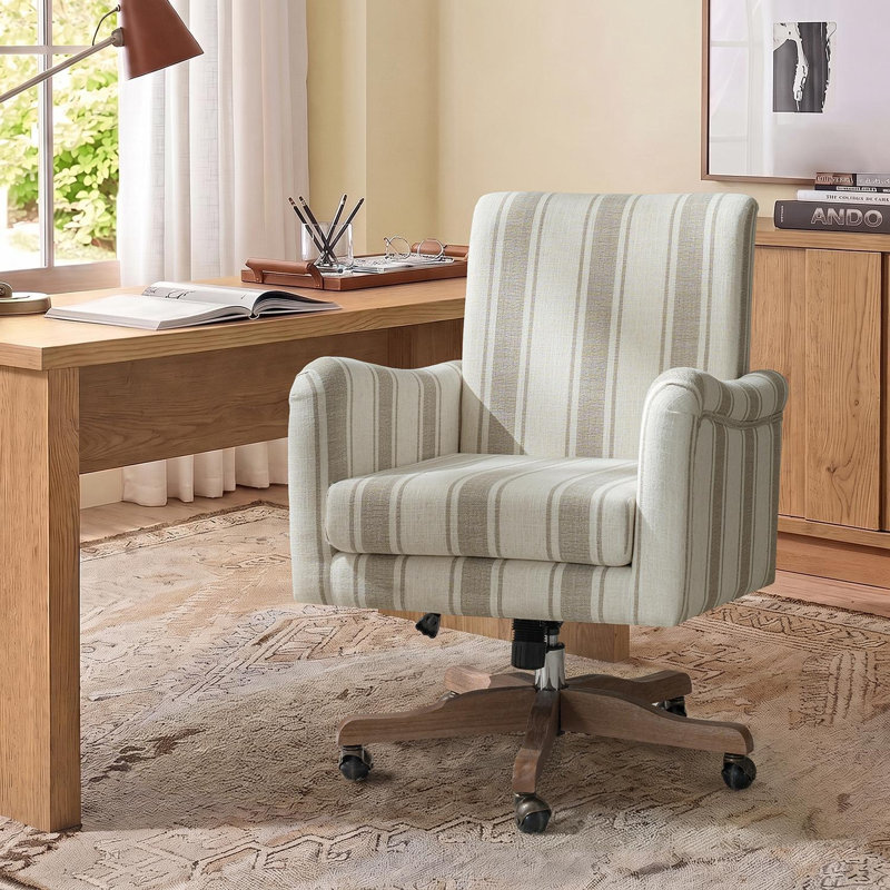 Chaise de bureau Oscar Modern Farmhouse, Tan