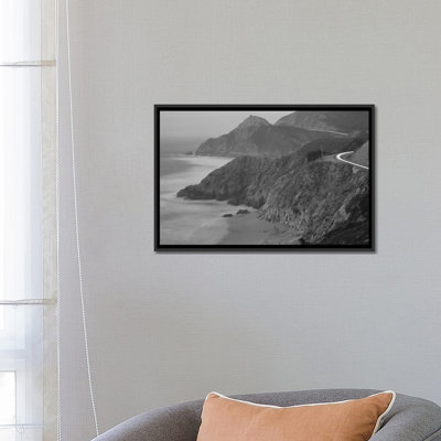 Highway 1 Pacific Coast At Dusk, California, USA by Panoramic Images - Wrapped Canvas Photograph
